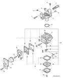 Page A Diagram and Parts List for SRM-210SB 08001001 - 08003129 Echo Trimmer