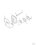 Page D Diagram and Parts List for SRM-210U 10001001 - 10001300 Echo Trimmer