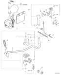 Part Location Diagram of V430000740 Echo Cable-throttle