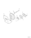 Page E Diagram and Parts List for SRM-210 08075195 - 08467771 Echo Trimmer