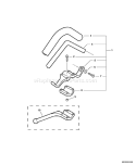 Page G Diagram and Parts List for SRM-210 08075195 - 08467771 Echo Trimmer