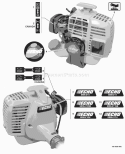 Page K Diagram and Parts List for SRM-210 S80313001001 - S80313999999 Echo Trimmer