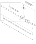 Page M Diagram and Parts List for SRM-211I 09001001-09001143 Echo Trimmer