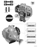 Part Location Diagram of X547001330 Echo Label-Model-Srm-225U