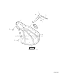 Page M Diagram and Parts List for SRM-225U S79012001001 - S79012999999 Echo Trimmer
