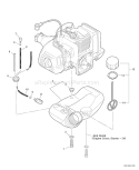 Page F Diagram and Parts List for SRM-225U S79012001001 - S79012999999 Echo Trimmer