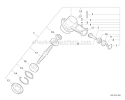 Page K Diagram and Parts List for SRM-225 S03912001001 - S03912999999 Echo Trimmer