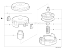 Page R Diagram and Parts List for SRM-225 S03912001001 - S03912999999 Echo Trimmer
