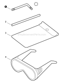 Page S Diagram and Parts List for SRM-225 S03912001001 - S03912999999 Echo Trimmer