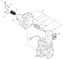 Page G Diagram and Parts List for SRM-225 S03912001001 - S03912999999 Echo Trimmer