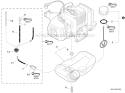 Page I Diagram and Parts List for SRM-225 S03912001001 - S03912999999 Echo Trimmer