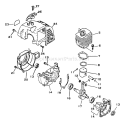 Page C Diagram and Parts List for SRM-2301 001001 - 0031000 Echo Trimmer
