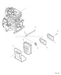 Page D Diagram and Parts List for SRM-230U 05002624 - 05002764 Echo Trimmer