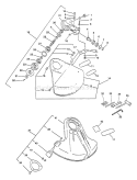 Page F Diagram and Parts List for SRM-2410 001001 - 161628 Echo Trimmer