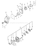 Page E Diagram and Parts List for SRM-2450 Type 1E -After S/N 001001 Echo Trimmer