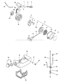 Page F Diagram and Parts List for SRM-2450 Type 1E -After S/N 001001 Echo Trimmer