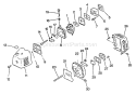 Page F Diagram and Parts List for SRM-2501 0025001 - 0043000 Echo Trimmer