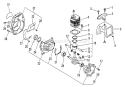 Page C Diagram and Parts List for SRM-2501 0043001 - 0061968 Echo Trimmer
