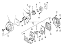 Page G Diagram and Parts List for SRM-2501 0043001 - 0061968 Echo Trimmer