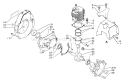 Page B Diagram and Parts List for SRM-250E  Echo Trimmer