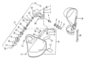 Page D Diagram and Parts List for SRM-2510 061969 - 079351 Echo Trimmer