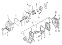 Page F Diagram and Parts List for SRM-2510 061969 - 079351 Echo Trimmer