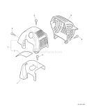 Page B Diagram and Parts List for SRM-251E 10002092 - 10999999 Echo Trimmer