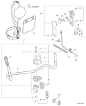 Part Location Diagram of V430000160 Echo Cable-Throttle