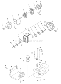 Page F Diagram and Parts List for SRM-2610  Echo Trimmer