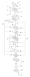 Page A Diagram and Parts List for SRM-260S 04001001 - 04999999 Echo Trimmer
