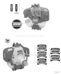 Page L Diagram and Parts List for SRM-260S 04001001 - 04999999 Echo Trimmer