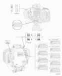 Page L Diagram and Parts List for SRM-261SB 06001001 - 06999999 Echo Trimmer