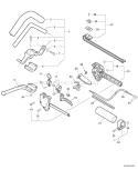 Page H Diagram and Parts List for SRM-261T S73912001001 - S73912999999 Echo Trimmer