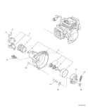 Page E Diagram and Parts List for SRM-265S S65911001001 - S65911999999 Echo Trimmer