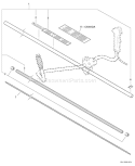 Page L Diagram and Parts List for SRM-265U S67311001001 - S67311999999 Echo Trimmer