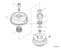 Page F Diagram and Parts List for SRM-265 S70311001001-S70311999999 Echo Trimmer