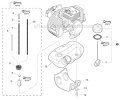 Fuel System Diagram and Parts List for SRM-266S T42211001001-T42211999999 Echo Trimmer