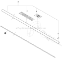 Main Pipe, Driveshaft Diagram and Parts List for SRM-266S T42211001001-T42211999999 Echo Trimmer