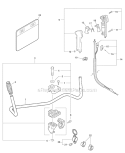 U-Handle - Handles, Throttle Control Diagram and Parts List for SRM-266S T43313001001-T43313999999 Echo Trimmer