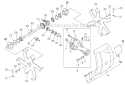 Cultivator Attachment Diagram and Parts List for SRM-266S T43313001001-T43313999999 Echo Trimmer