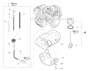 Fuel System Diagram and Parts List for SRM-266T T42411001001-T42411999999 Echo Trimmer