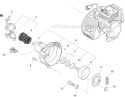 Fan Case, Clutch Diagram and Parts List for SRM-266T T42411001001-T42411999999 Echo Trimmer