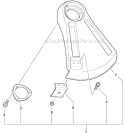 Debris Shield - Plastic Diagram and Parts List for SRM-266T T43413001001-T43413999999 Echo Trimmer