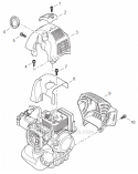 Page A Diagram and Parts List for SRM-266U  Echo Trimmer