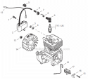 Page D Diagram and Parts List for SRM-266U  Echo Trimmer