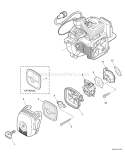 Page L Diagram and Parts List for PPT-280 E09213001001-E09213999999 Echo Pole Saw