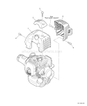 Page C Diagram and Parts List for PPT-280 E09213001001-E09213999999 Echo Pole Saw