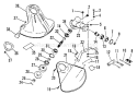 Page F Diagram and Parts List for SRM-3000 034001 - 037500 Echo Trimmer