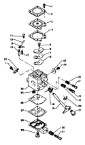 Page A Diagram and Parts List for SRM-300E1  Echo Trimmer