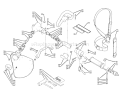 Page B Diagram and Parts List for SRM-300E1  Echo Trimmer